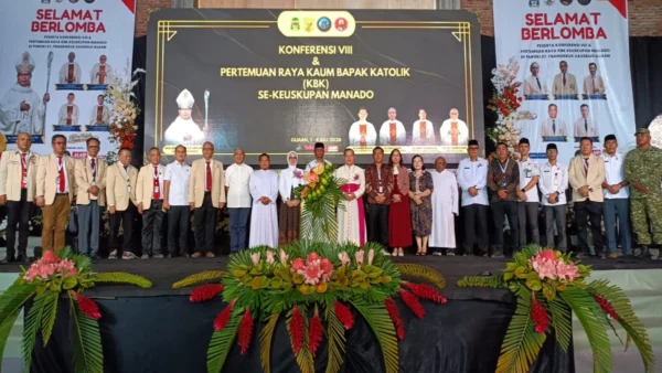 Bupati Boltim Oskar Manoppo Resmi Buka Konferensi VIII Kaum Bapak Katolik Se-Keuskupan Manado