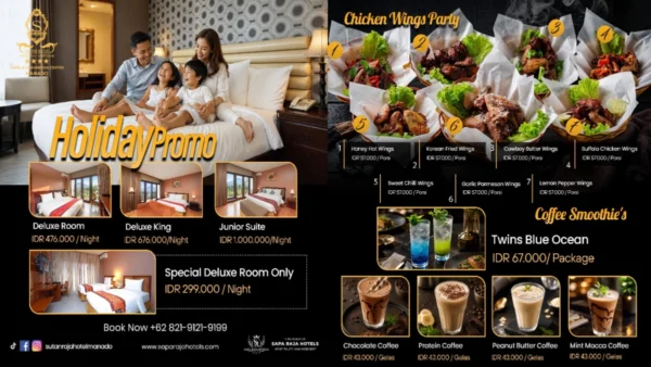Sutan Raja Hotel Manado Hadirkan Promo Holiday Special, Kamar Mulai Rp299 Ribu 10 Sutan Raja Hotel Manado Hadirkan Promo Holiday Special, Kamar Mulai Rp299 Ribu