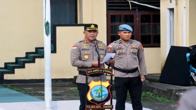 Kapolres Kepulauan Sangihe AKBP Rully Robinson Polii Pimpin Sertijab Tiga Jabatan Strategis