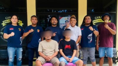 Gerak Cepat! Polisi Ringkus Dua Terduga Pelaku Penganiayaan di Bitung, Dua Sajam Disita