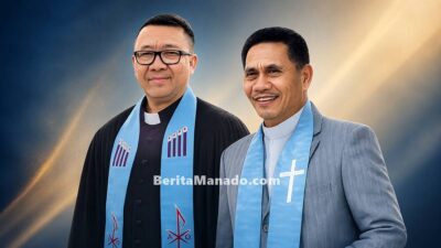 Pdt Lucky Rumopa MTh dan Gbl Tedius Batasina STh Ketua Umum PP KGPM 2026-2031