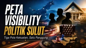 Infografis visibility partai politik Sulut Juni 2026 — PDIP, Golkar, Gerindra
