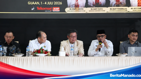 Ulyas Taha Ajak Kaum Bapak Katolik Jadi Duta Moderasi Beragama di Sulut