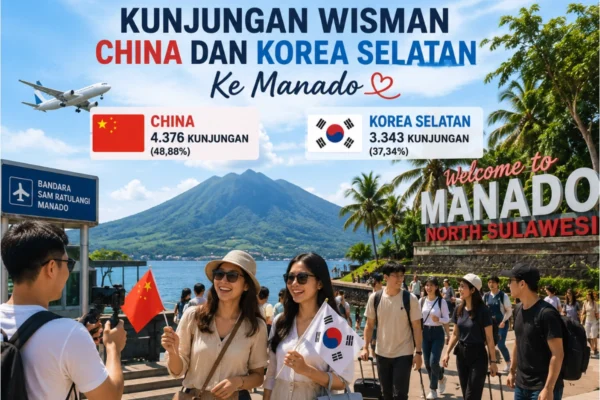Wisman ke Sulut Melonjak 129,42 Persen, Daya Tarik Pariwisata Makin Kuat