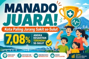 Manado Jadi Kota Paling Jarang Sakit se-Sulawesi Utara, Ini Datanya