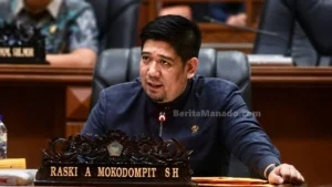 Raski Mokodompit anggota DPRD Sulut dan mantan Sekretaris DPD I Partai Golkar Sulawesi Utara.