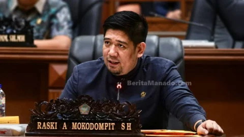 Raski Mokodompit anggota DPRD Sulut dan mantan Sekretaris DPD I Partai Golkar Sulawesi Utara.