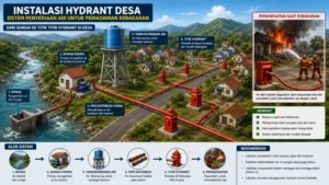 Cegah Dampak Bencana Kebakaran, Desa Bisa Bangun Instalasi Hydrant Secara Mandiri