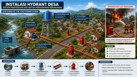 Cegah Dampak Bencana Kebakaran, Desa Bisa Bangun Instalasi Hydrant Secara Mandiri