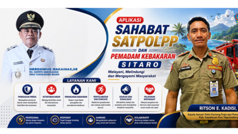 Sahabat Satpol PP dan Damkar Sitaro Diluncurkan, Layanan Darurat Kini Makin Cepat