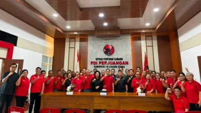 Joune Ganda Perkuat Barisan PDIP Minahasa Utara, Struktur Partai Diperkuat hingga Desa