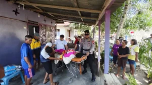Joune Ganda dan PDIP Minut Bergerak Cepat, Warga Sakit di Kampung Ambon Dievakuasi