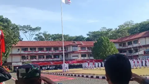 Joune Ganda Pimpin Upacara HUT ke-81 RI di Minut, Merah Putih Berkibar Khidmat