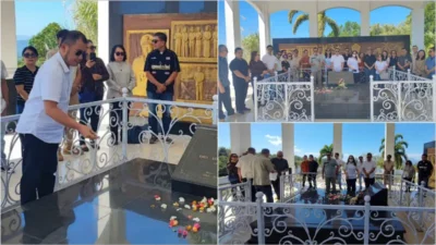 Maknai Semangat Pengabdian Pendahulu, FISIP Unsrat Ziarah ke Makam Mantan Dekan di Dies Natalis ke-62