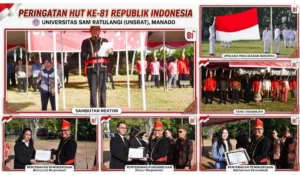 Semarak HUT ke-81 RI di Unsrat: Dari Amanat Penguatan Pendidikan hingga Penghargaan Sosok Berprestasi