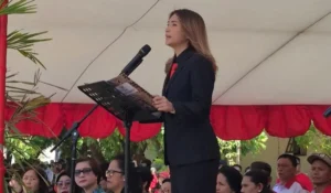 Baca Proklamasi di Pineleng, Moureen Pongantung Ajak Anak Muda Isi Kemerdekaan dari Hal Sederhana