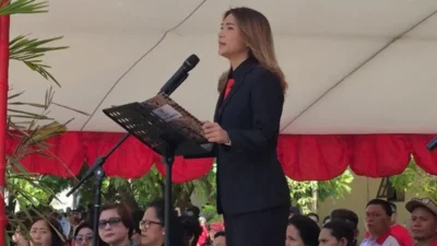 Baca Proklamasi di Pineleng, Moureen Pongantung Ajak Anak Muda Isi Kemerdekaan dari Hal Sederhana