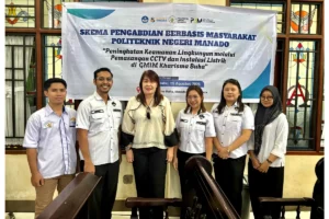 Polimdo Pasang SMART CCTV di GMIM Kharisma Buha, Tingkatkan Keamanan Lingkungan Gereja