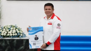 Bendahara ABPEDNAS Sulut Henry Walukow Ucapkan Selamat atas Pengukuhan Srikandi Jaga Desa