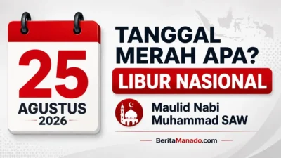 25 Agustus 2026 tanggal merah libur nasional Maulid Nabi Muhammad SAW