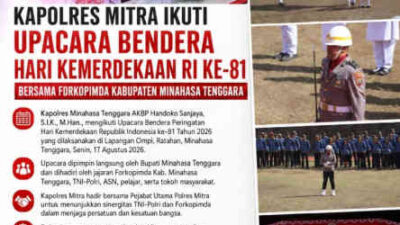 Sinergi Tanpa Batas! Polres Mitra dan Forkopimda Kobarkan Semangat HUT RI ke-81