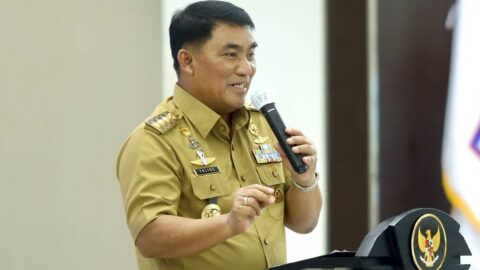 Gubernur Sulut Yulius Selvanus sambutan Entry Meeting Ombudsman RI 2026 di Aula Mapalus
