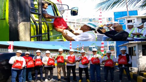 ASDP Bitung Berbagi Sembako untuk Sopir Truk, 27 Cabang Meriahkan Ferizyan Agustusan di Sulut
