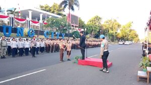 Obor Taptu Menyala di Bitung, Kapolres Arie Sulistyo Nugroho Tegaskan Api Perjuangan Tak Boleh Padam