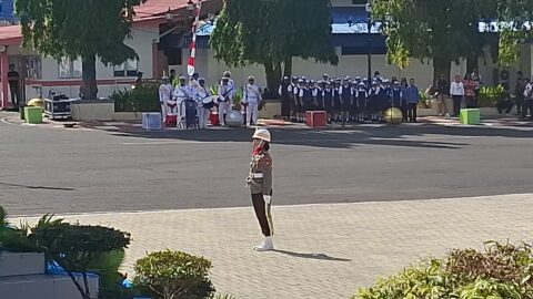 AKP Dwi Dea Anggraini Bangga Dipercaya Pimpin Upacara HUT ke-81 RI di Bitung