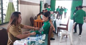 Persit Kodim 1310/Bitung Semarakkan HUT ke-81 RI, Olahraga Bersama hingga Pemeriksaan Kesehatan Gratis