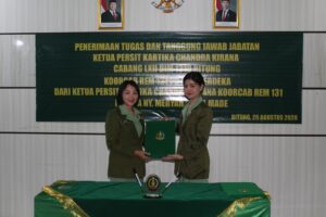 Perkuat Organisasi Persit, Meryah Dewa Made Resmi Nahkodai Cabang LXII Dim 1310/Bitung