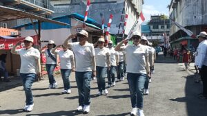 Ketua Pokja II Pimpin Barisan TP-PKK Bitung, Langkah Tegap Kobarkan HUT RI ke-81