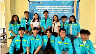 Lewat Program PBM-Mahasiswa Berdampak, Mahasiswa Polimdo Tingkatkan Layanan WiFi Plaza Elektro dengan MikroTik