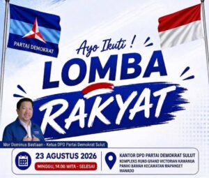 Demokrat Sulut Siapkan Lomba Rakyat pada 23 Agustus
