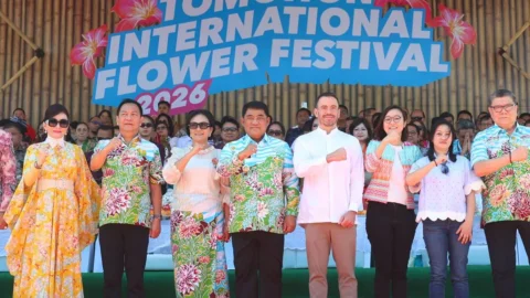 Gubernur Yulius Selvanus (keempat dari kiri) ingin TIFF 2026 menjadi lebih dari parade bunga