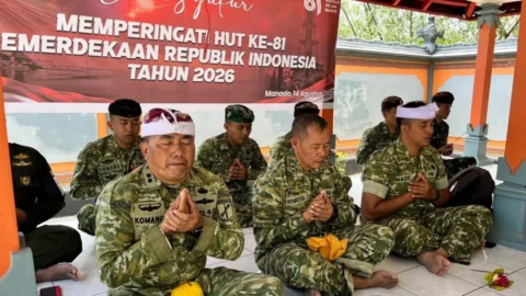 HUT ke-81 RI, Prajurit Kodam XIII/Merdeka Gelar Doa Lintas Agama