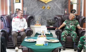 Pangdam Mirza Agus Terima Audiensi Asosiasi Pemerintahan Desa Merah Putih Sulut