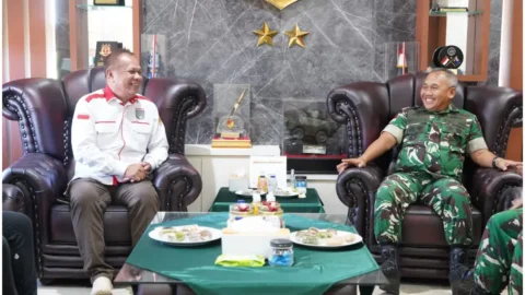Pangdam Mirza Agus Terima Audiensi Asosiasi Pemerintahan Desa Merah Putih Sulut