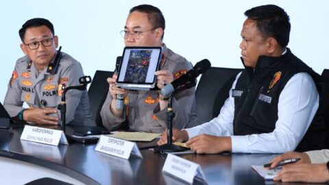 Konferensi pers jajaran Polri tentang 72 tersangka karhutla dan penegakan hukum kebakaran hutan dan lahan di sembilan Polda.