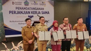 Joune Ganda Dorong Perlindungan ASN hingga Masa Pensiun, Pemkab Minut Gandeng Taspen Life