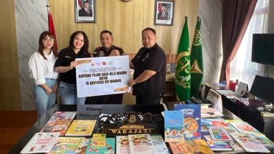 Tanamkan Cinta Negara Sejak Dini, 234 SC Manado dan Kawan Mekar Hadirkan Pojok Baca di TK Adhyaksa VIII Manado