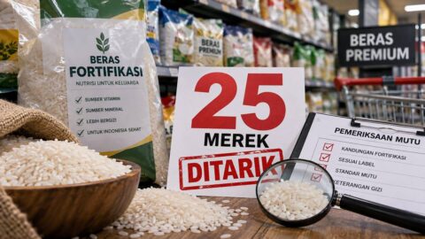 Ilustrasi 25 merek beras fortifikasi ditarik pemerintah dari peredaran