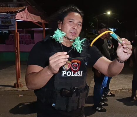 Patroli Jam Rawan di Bitung, Polisi Amankan Remaja Bawa Panah Wayer