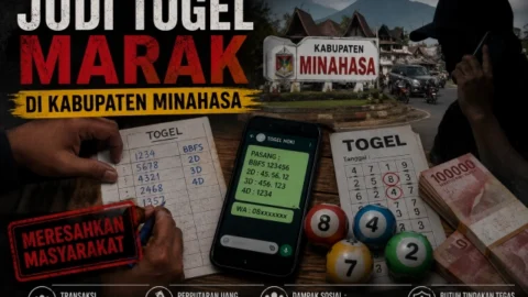 Praktik Judi Togel Diduga Marak di Minahasa, Nama OS dan BS Diduga Jadi Bandar