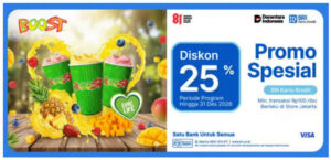 Boost Harimu, Hemat 25% dengan BRI Kartu Kredit