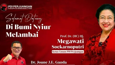 Joune Ganda Sambut Megawati Soekarnuputri di Sulut, Bawa Salam Hangat Masyarakat Tanah Tonsea
