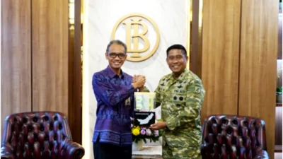 Danrem 131/Santiago dan BI Sulut Bahas Pengendalian Inflasi