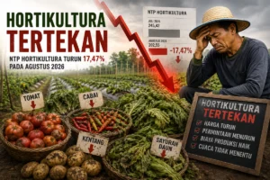 NTP Sulut Agustus 2026 Turun 2,14 Persen, Hortikultura Jadi Subsektor Paling Tertekan