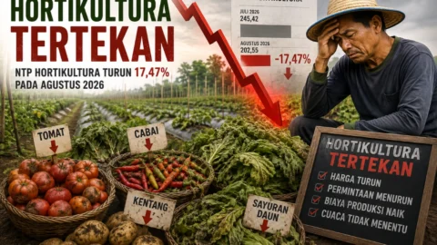 NTP Sulut Agustus 2026 Turun 2,14 Persen, Hortikultura Jadi Subsektor Paling Tertekan