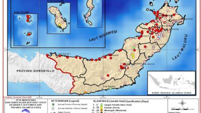 Monitoring Hari Tanpa Hujan Sulawesi Utara September 2026